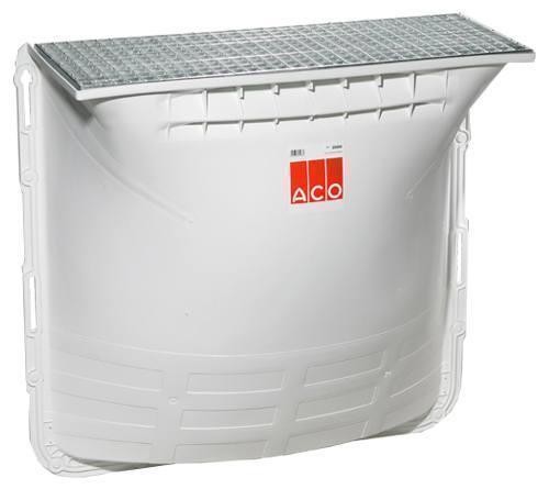 ACO Therm Lichtschacht Komplettset Tiefe 400mm 1250mm 1000mm für 16 cm  Dämmung Maschenrost 30/30 begehbar