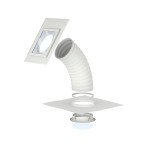 VELUX® Tageslicht-Spot OK14  47x47  für flaches Dachmaterial (Oberfläche Aluminium) flexibler hochreflektierender Schlauch