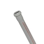 HT-Abflußrohr mit Steckmuffe DN100 1500mm