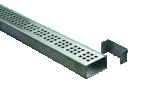 HÄUSLER Edelstahlrinne ohne Ablauf 60mm (1m)