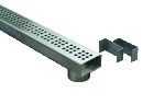 HÄUSLER Edelstahlrinne ohne Ablauf 60mm (1m)