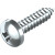 Blechschrauben Linsenkopf DIN 7981 C, verzinkt (100 Stück) 3,9mm 16mm