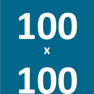 100 x 100