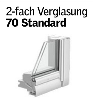 2-fach Verglasung Standard 70